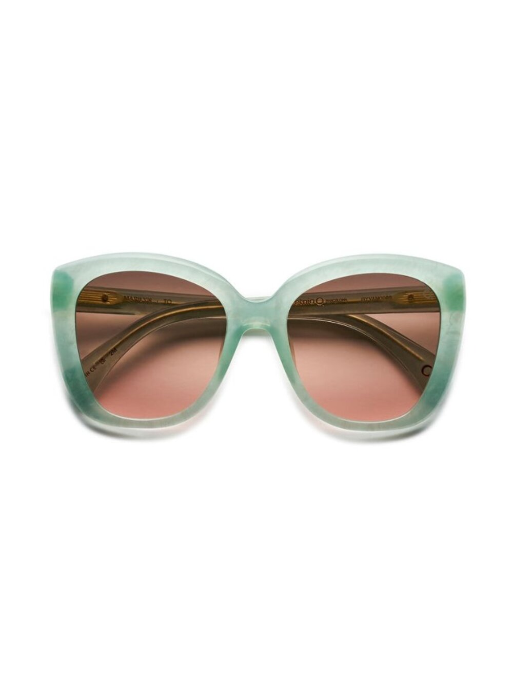 New Etnia Barcelona Women's Sunglasses Blue Butterfly Multicolor Lens Acetate